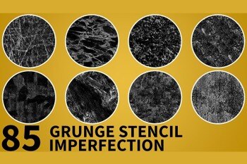 高品质缺陷高光遮罩贴图 High Quality Useful Grunge Stencil Imperfection vol.2