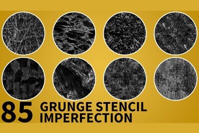 高品质缺陷高光遮罩贴图 High Quality Useful Grunge Stencil Imperfection vol.2