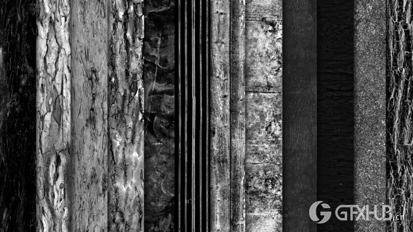 100个实用木质缺陷高光遮罩贴图 MEGA PACK - 100 Practical and useful WOOD Stencil imperfection