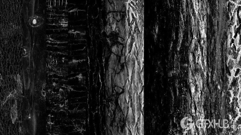 100个实用木质缺陷高光遮罩贴图 MEGA PACK - 100 Practical and useful WOOD Stencil imperfection