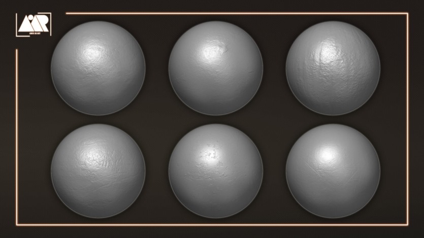 30个金属Alpha无缝可平铺 30 Metal Alphas (Seamless and Tileable - Vol 01)