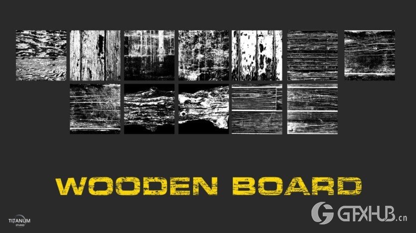 120+ 黑白蒙版风化木材和划痕彩绘墙壁 120+ Stencil library Grunge - Flakes - Weathered wood & Scratches + painted walls series 01