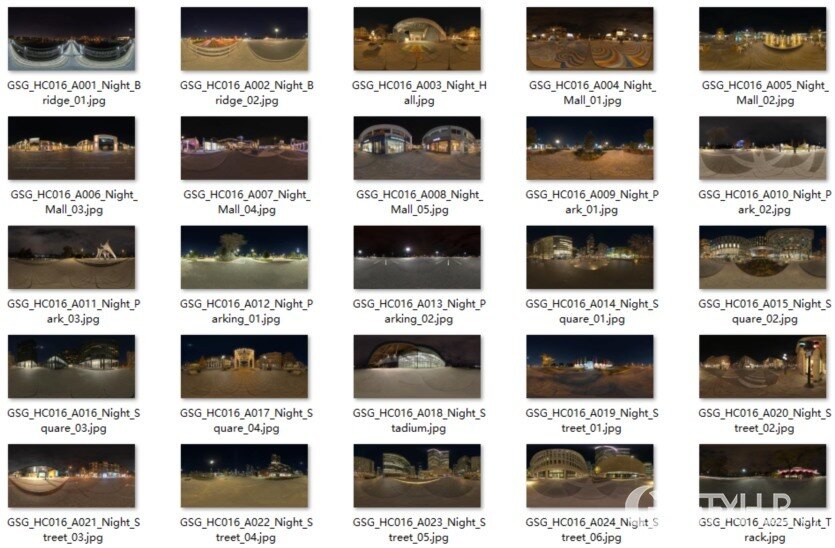 25个高品质夜间HDRI全景环境贴图 GreyScaleGorilla - HDRI Collection Night Skies