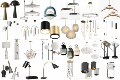 70套高精度灯具3D模型合集 3DSky PRO Lamp 3D model collection