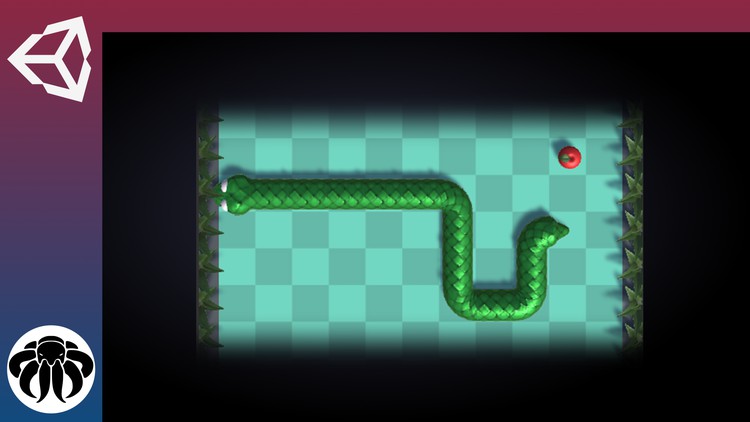 Unity游戏引擎设计和编码经典贪吃蛇3D游戏 Unity Game Tutorial Snake 3D Arcade Game