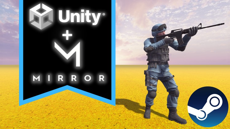 Unity多人在线游戏开发教程 Unity Multiplayer Online Fps Game: Steam & Mirror Networking