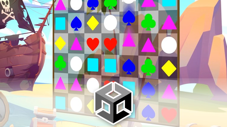 Unity3D中的三消中级游戏设计和编程 Intermediate Game Design and Programming in Unity3D