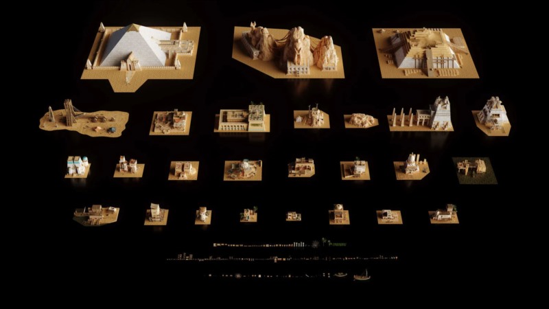 古埃及城市建筑3D模型 Kitbash3D – Age of Egypt (格式：FBXBlend)