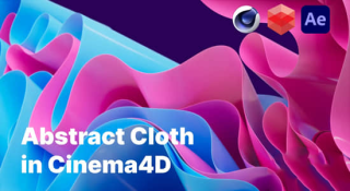 Cinema 4D中的抽象布料动画 Abstract Cloth Animation in Cinema 4D