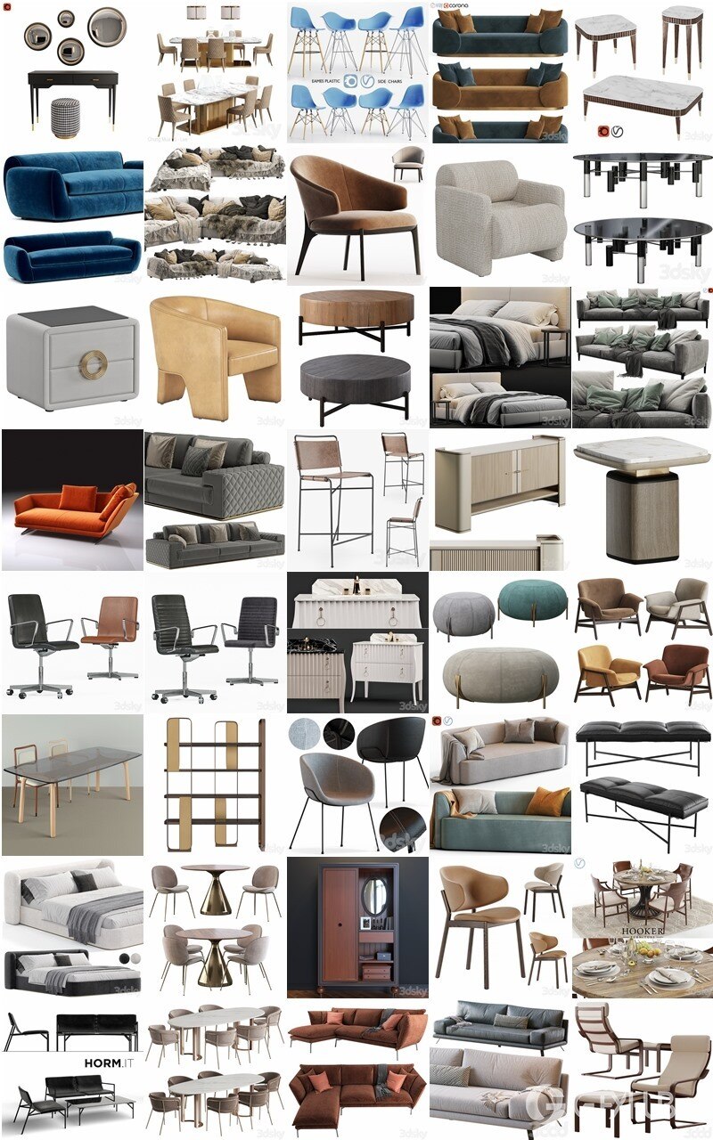 3dsky Pro 2023年8月3D模型合辑第三季 | 115套 | 5.27GB