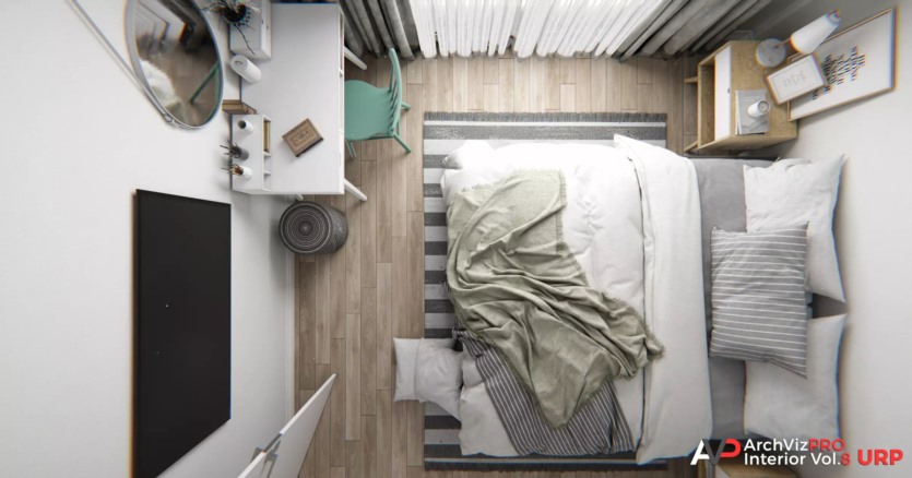 URP现代化公寓场景模型 ArchVizPRO Interior Vol.8 URP