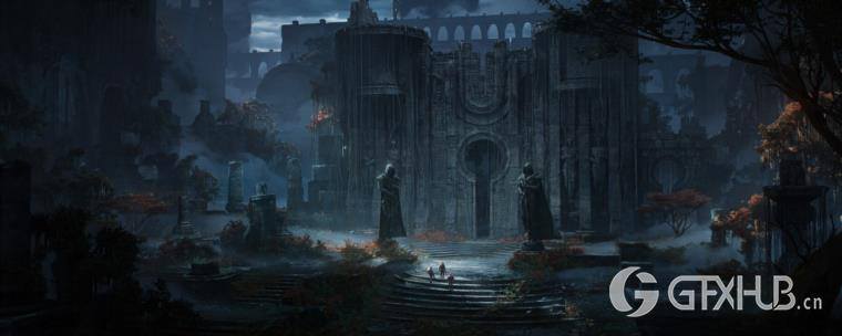 星球上的寺庙blend模型 (.blend .PSD) Temple on the Planet 582_73