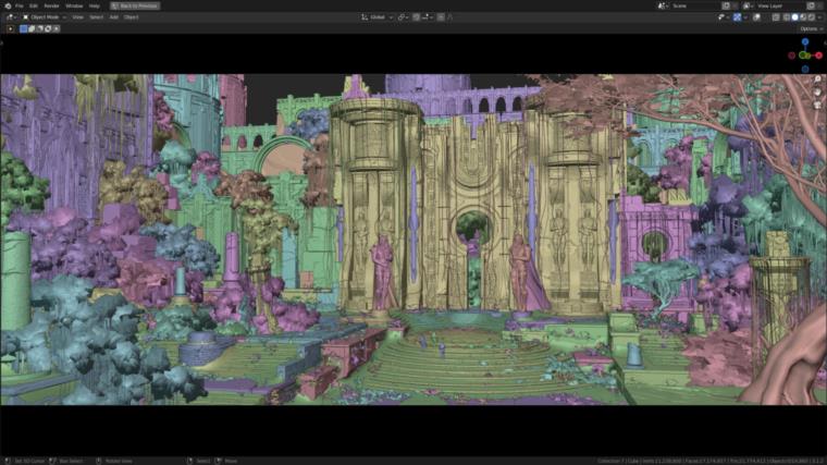 星球上的寺庙blend模型 (.blend .PSD) Temple on the Planet 582_73