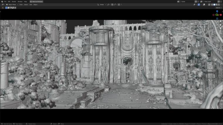 星球上的寺庙blend模型 (.blend .PSD) Temple on the Planet 582_73