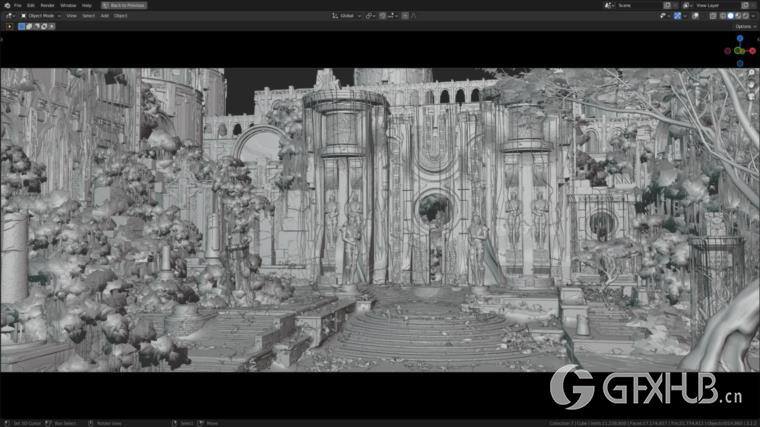 星球上的寺庙blend模型 (.blend .PSD) Temple on the Planet 582_73