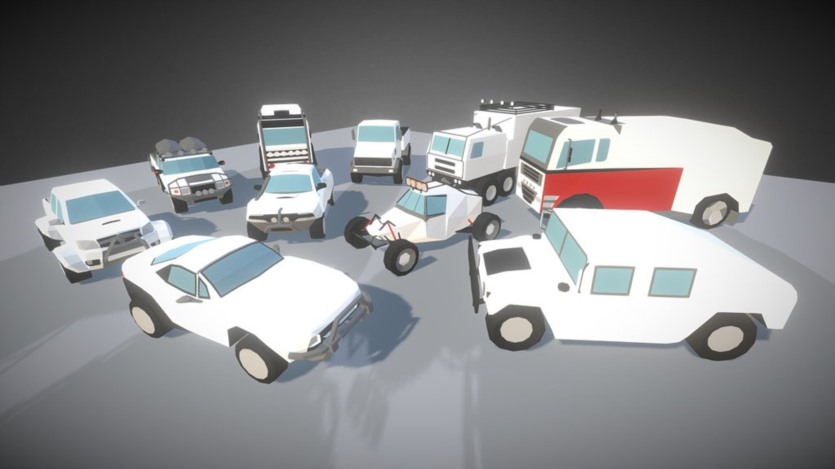 1Poly汽车模型合集 1Poly Car Packs 7 in 1 – Blender 3D-Models