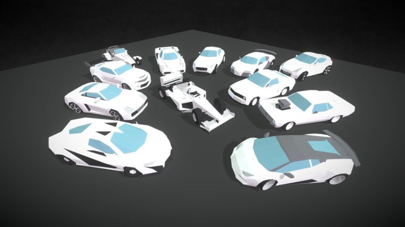 1Poly汽车模型合集 1Poly Car Packs 7 in 1 – Blender 3D-Models