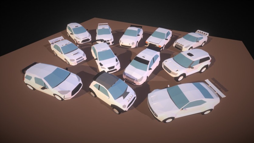 1Poly汽车模型合集 1Poly Car Packs 7 in 1 – Blender 3D-Models
