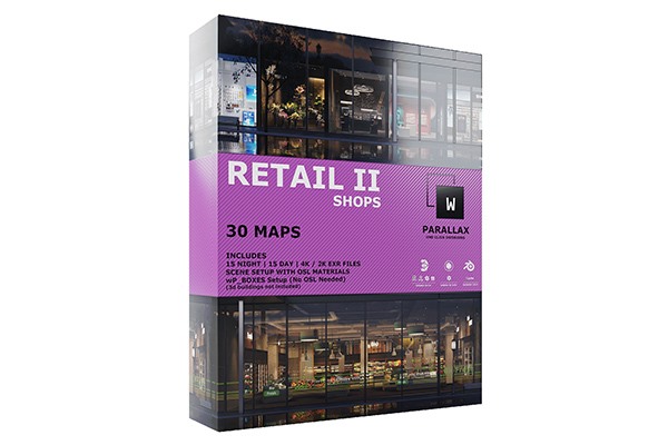 EXROSL3D透视贴图 wParallax - Retail 2 OSLshader & Map