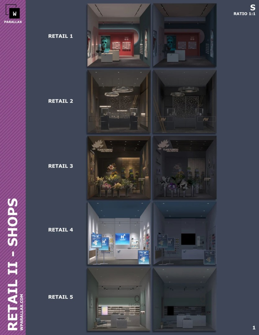 EXROSL3D透视贴图 wParallax - Retail 2 OSLshader & Map