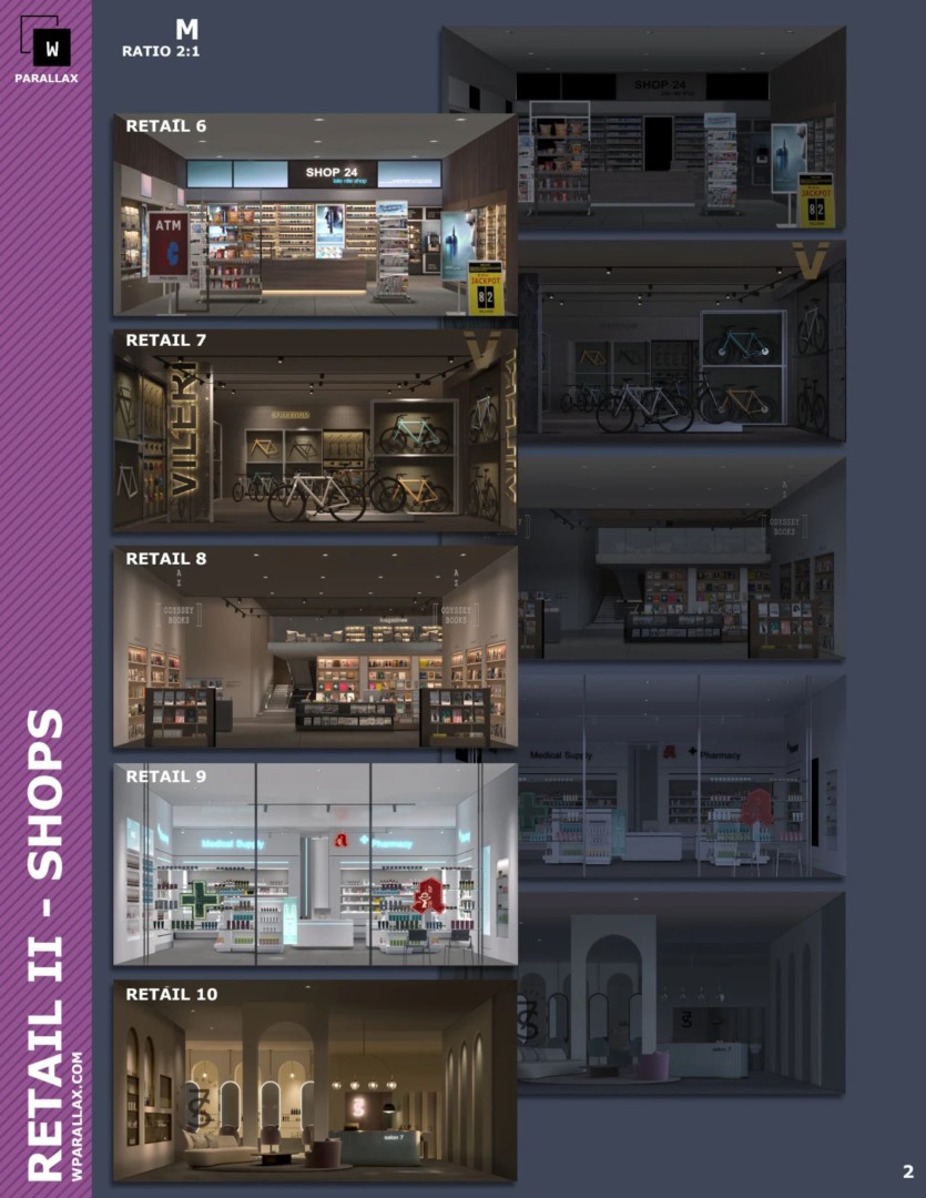 EXROSL3D透视贴图 wParallax - Retail 2 OSLshader & Map