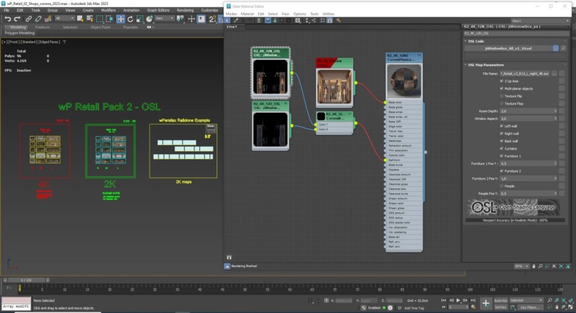 EXROSL3D透视贴图 wParallax - Retail 2 OSLshader & Map