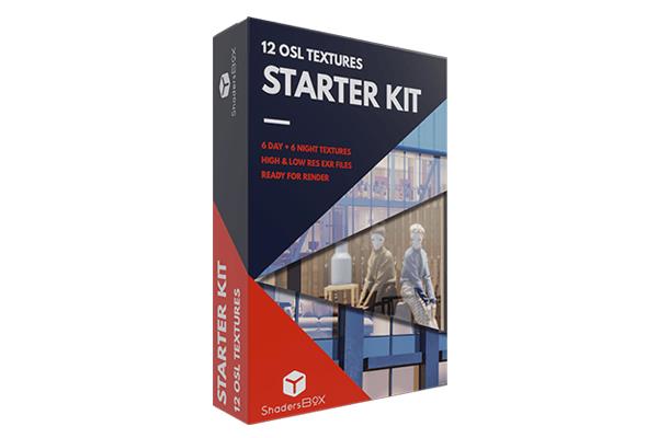 12种独特的房间内饰OSL透视贴图 ShadersBox - STARTER KIT