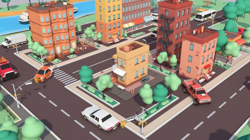 卡通低聚美国梦城市低聚3D模型 Cartoon Low Poly American Dream City Pack Low-poly 3D model