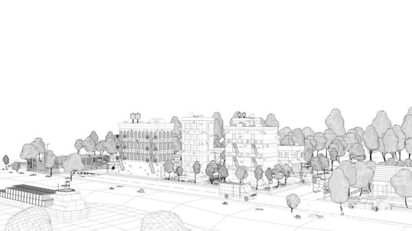 卡通低聚美国梦城市低聚3D模型 Cartoon Low Poly American Dream City Pack Low-poly 3D model