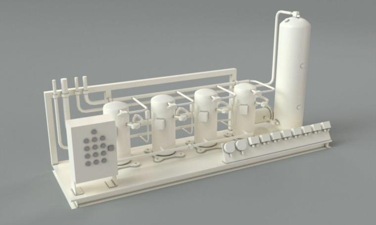 工厂仓库设备3D模型 Kitbash – Factory Units Part 3 – 49 pieces