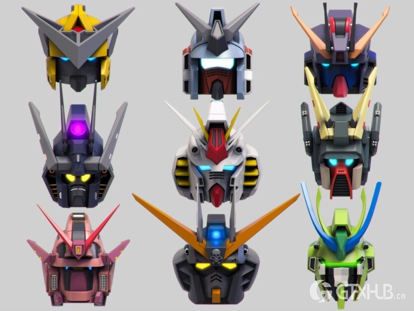 机甲战士硬表面3D模型 Mech Warrior Hard Surface Kitbash 7 of 20