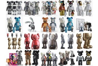 3Dsky Pro KAWS现代暴力熊公仔玩偶雕塑摆件3Dmax模型合集17套