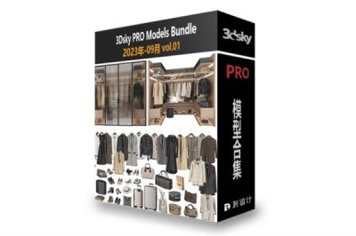 3dsky Pro 2023年9月3D模型合辑第一季 | 237套 | 10GB