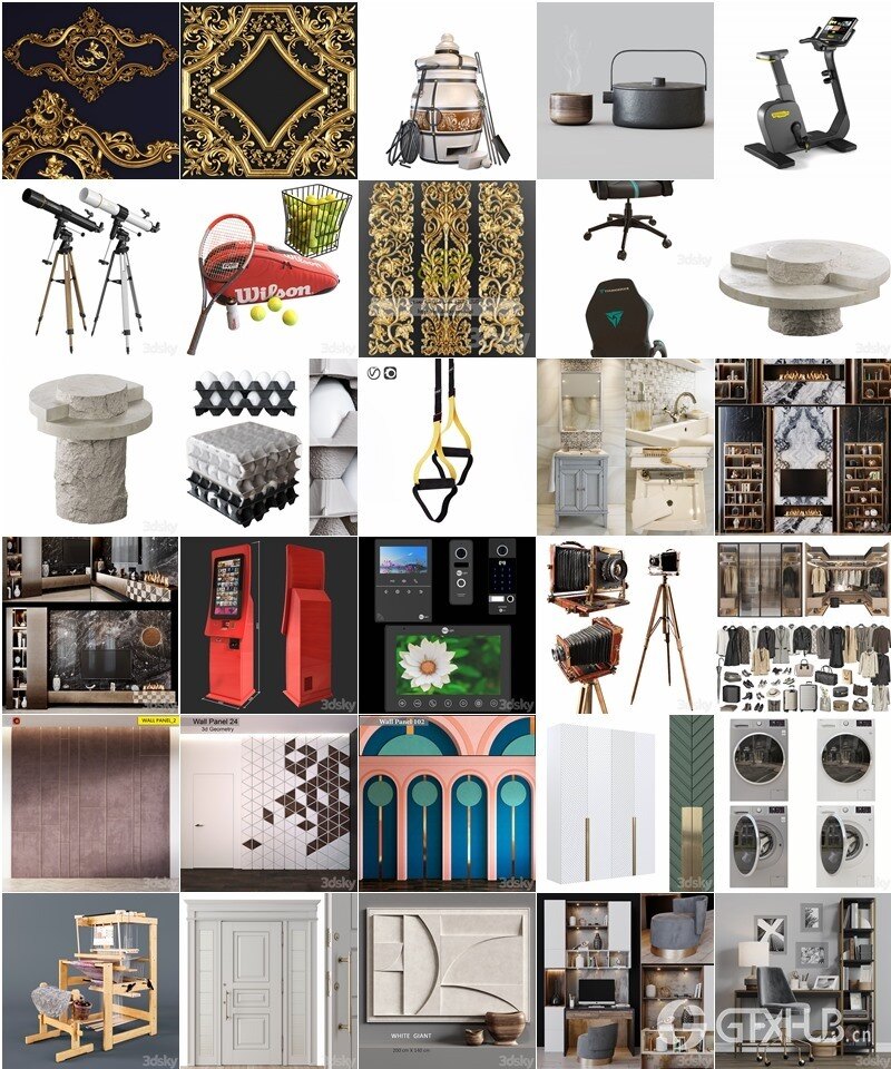 3dsky Pro 2023年9月3D模型合辑第一季 | 237套 | 10GB