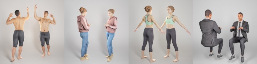 40个3D人物模型合集 Deep3dstudio 3D Model People Collection