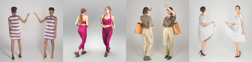 40个3D人物模型合集 Deep3dstudio 3D Model People Collection