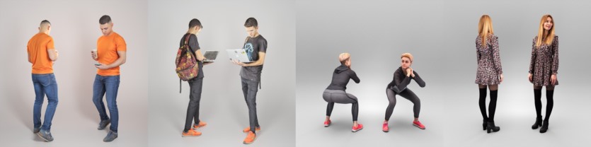 40个3D人物模型合集 Deep3dstudio 3D Model People Collection