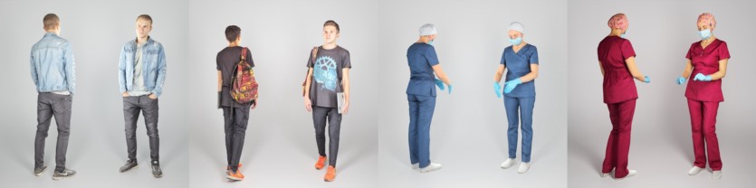 40个3D人物模型合集 Deep3dstudio 3D Model People Collection