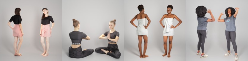40个3D人物模型合集 Deep3dstudio 3D Model People Collection