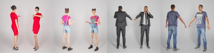 40个3D人物模型合集 Deep3dstudio 3D Model People Collection