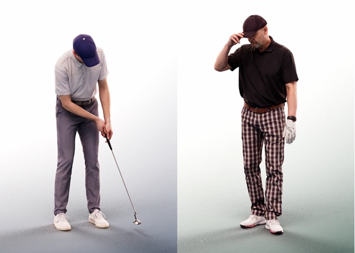 3D Max人物模型休闲运功高尔夫套装 3dpeople - 1026 Golf Bundle