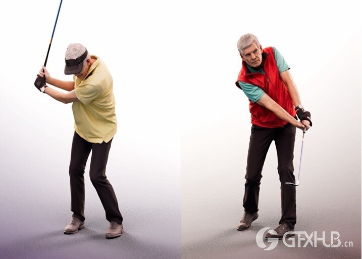 3D Max人物模型休闲运功高尔夫套装 3dpeople - 1026 Golf Bundle