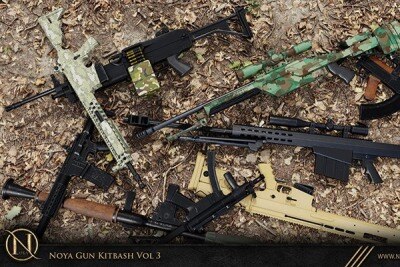 50种武器枪械模型 NOYA 50 Gun Kitbash Vol 3