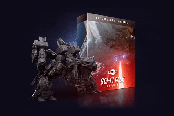 624个科幻史诗机器人机甲宇宙飞船激光火花特效4K视频素材 Big Films - SCI-FI Infinity Pack