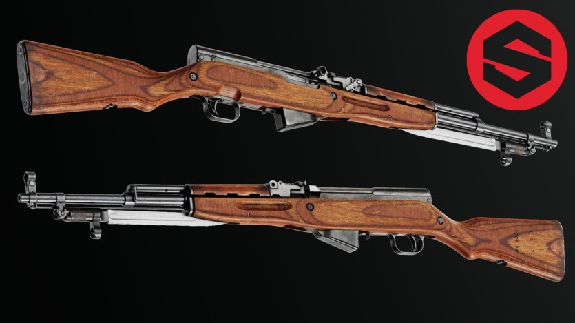 步枪3D模型 SKS - Substance Painter