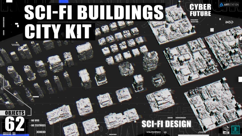 科幻建筑城市套件 SCI-FI BUILDINGS CITY KIT