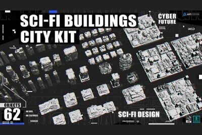 科幻建筑城市套件 SCI-FI BUILDINGS CITY KIT