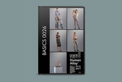 5个高精度3Dmax人物模型 Human Alloy Basics 0026 – 3D people