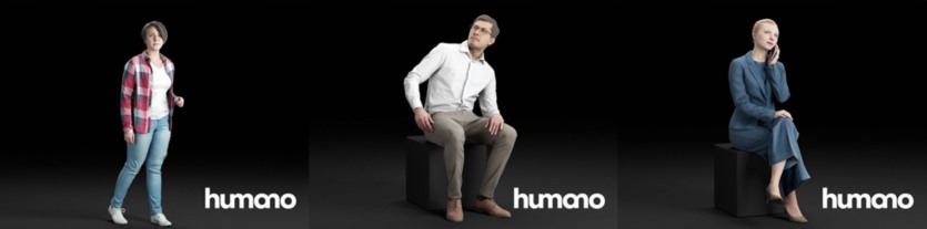 56个3DMAX人物模型合辑 Humano3d People – 56 Models