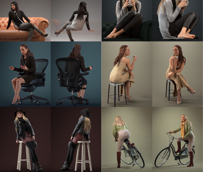 15个高品质3DMax人物模型合集 Human Alloy Premium 3D People Collection